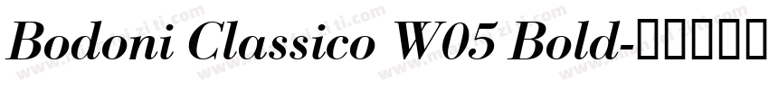 Bodoni Classico W05 Bold字体转换